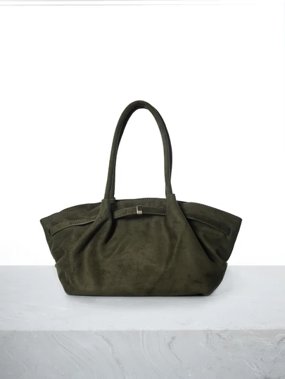 CHICVUE 1pc FEISTURE Faux Suede Tote Bag, Large Capacity Solid Color Mature Elegant Women Handbag, Vintage Style Work Bag Suitable For Girls, Ladies, College Students, Office Workers, Tote Bags For Ladies, New Autumn And Winter Women Bag, Best Fall Purse, Newest Fashionable Suede Bag For Women, Perfectly Matching With Fall Outfits Women Gifts