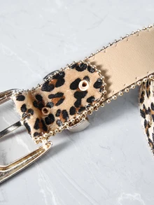 CHICVUE 波西米亚风单件套西部风格三件套雕花图案豹纹串珠女士腰带，适合圣诞节、夏季、开学季、秋季，亦可作为圣诞礼物 - 彩色 - 查看 5