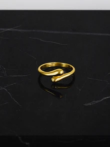 CHICVUE Set elegant de bijuterii cu model de lacrimă - colier, brățară, cercei și inel din aliaj - multifuncțional și reglabil pentru ținute de zi cu zi sau petrecere, cadouri de Crăciun