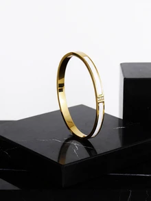 CHICVUE 1pc/2pcs/3pcs Stainless Steel Bracelet Men And Women's Four Seasons Personalized Design Heart Zirconia Bracelet Jewelry Accessories Gifts, Jewelry Gold Jewelry Jewelry Women Bracelets Accessories Women Stainless Steel Jewelry Bracelets For Women Western Jewelry Gifts - Bracelet - View 3