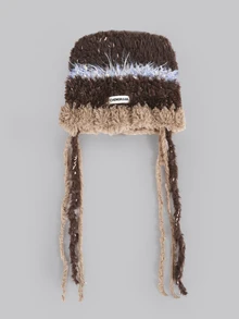 DareSee 1顶手工针织可爱猫耳水母帽，女士款，秋冬新款朋克甜美Y2K柔软针织帽，时尚百搭圣诞礼物 - 針織帽 - 查看 8