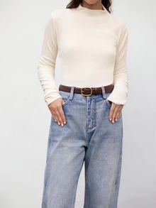 Hatastic 1 chiếc thắt lưng da PU đơn giản, thời trang, phong cách thường ngày dành cho nữ, phù hợp với quần jeans, mùa hè, đi học, mùa thu, quà tặng lễ hội âm nhạc. - Cà phê - Xem 5