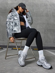 DareSee New Spring/Autumn Women Sneakers Casual Chunky Sneakers Versatile Fashion Trainers Travel Shoes, Size Runs Small, Recommend Ordering One Size Up Gifts - Grey - View 5