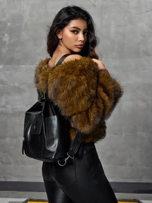 DareSee 女士多功能手提包，新款时尚高端大容量，通勤、双肩、单肩、手提三合一，圣诞礼物之选