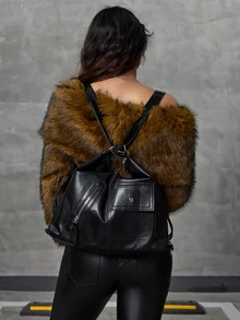 DareSee 女士多功能手提包，新款时尚高端大容量，通勤、双肩、单肩、手提三合一，圣诞礼物之选