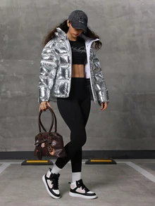 DareSee 女士黑粉蓝高帮运动鞋，休闲系带圆头舒适鞋，音乐节礼物 - 白黑粉色四季款 - 查看 5