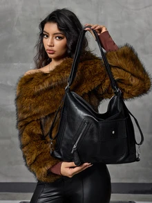 DareSee 女士多功能手提包，新款时尚高端大容量，通勤、双肩、单肩、手提三合一，圣诞礼物之选