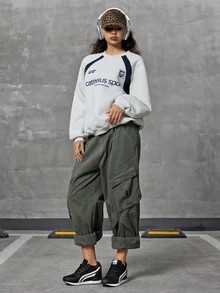 DareSee 1 par de zapatillas casuales de media caña para mujer para otoño/invierno, zapatos cómodos con cojín de aire en la plataforma, calzado ligero con cordones, parte superior de tela de unicolor, suela falsa, diseño de punta plana para todas las estaciones, regalo de Navidad