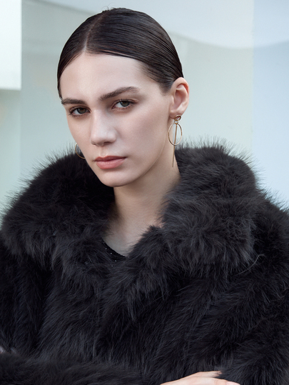 CHICVUE 1 Coppia di orecchini a goccia con decorazione ad anello minimalista, regali di Natale