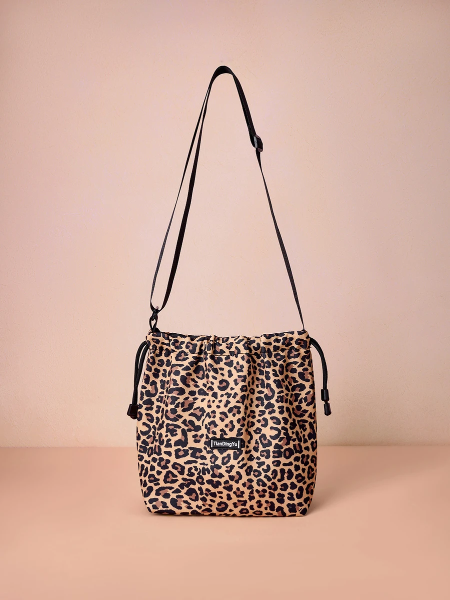 Hatastic Nueva moda Bolso de cubo con cordón de gran capacidad y peso ligero para mujeres, bolso cruzado para regalos de festivales de música