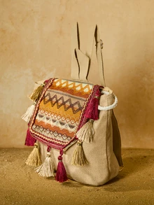 Tropiscape حقيبة ظهر مطبوعة بتصميم شياو تشينغشين للبنات، مناسبة للمدرسة الثانوية والجامعة، قسم فينغسين، حقيبة ظهر للبنات، حقيبة ظهر سفر هاراجوكو كهدية عيد الميلاد للبنات - لون برتقالي - مشاهدة 2