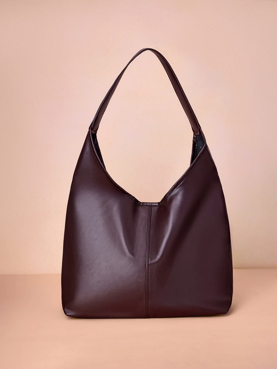 Hatastic 复古大容量柔软纯色女士单肩包，多功能斜挎包，手提女士单肩包，大容量斜挎手提包，休闲工作包，音乐节礼物