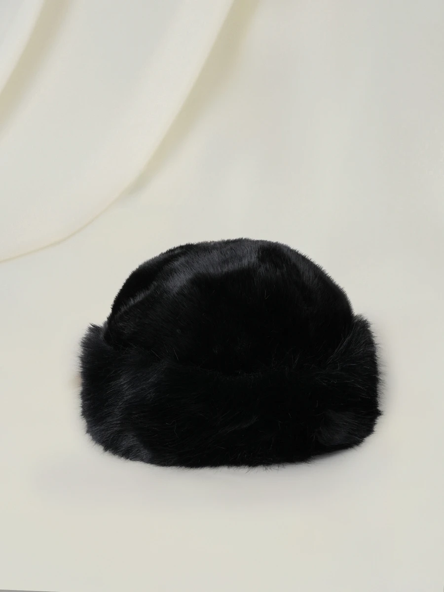 Clariva 1顶/2顶，女士冬季加绒渔夫帽，时尚加厚帽，冬季保暖帽，可搭配羊毛大衣，冬季服装，冬季穿搭，圣诞礼物 - A - 查看 1