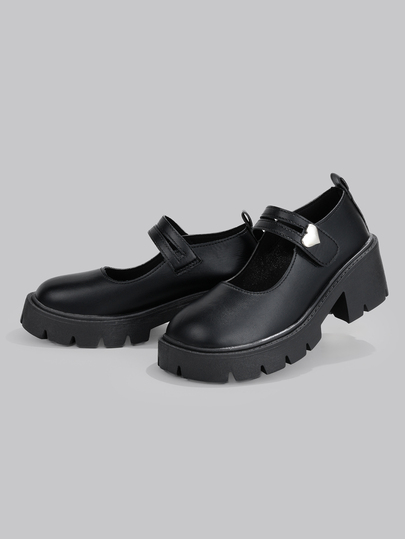 DareSee Foot Flair 女款瑪麗珍厚底粗跟高跟鞋 踝帶 Y2K 哥德蘿莉塔牛津鞋 經典舒適校服女鞋 禮物 音樂節萬聖節穿搭