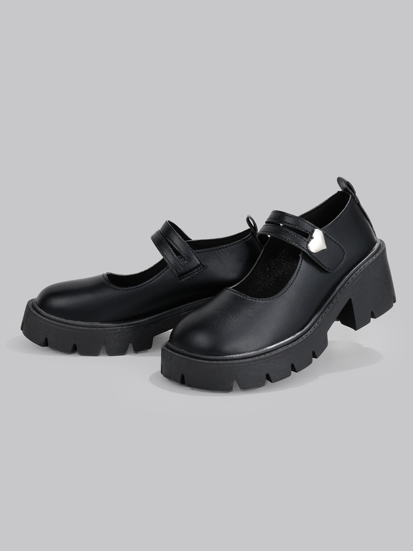 DareSee Foot Flair 女款瑪麗珍厚底粗跟高跟鞋 踝帶 Y2K 哥德蘿莉塔牛津鞋 經典舒適校服女鞋 禮物 音樂節萬聖節穿搭