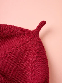 Hatastic 英伦复古街头风贝雷帽，适合女孩秋冬季节佩戴，针织艺术画家帽，百搭保暖帽，休闲圣诞礼物 - 酒紅色 - 查看 5