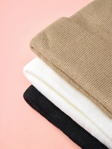 Hatastic 1/3件装女士冬季针织帽，简约保暖，适合作为秋冬季圣诞节礼物 - 彩色 - 查看 4