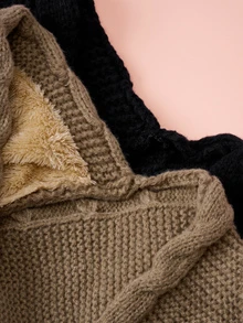 Hatastic 女士针织帽带围巾，可爱毛球护耳，厚实保暖，适合秋冬季节和圣诞节送礼 - 帽子 - 查看 9