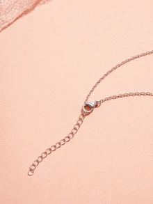Hatastic 1 chiếc dây chuyền mặt thánh giá bằng thép không gỉ đính đá Zirconia, thích hợp làm quà tặng hàng ngày cho nữ, quà tặng lễ hội âm nhạc. - Bạc - Xem 4