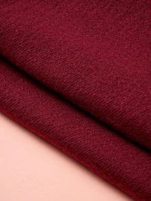 Hatastic 1 chiếc khăn quàng cổ nữ thời trang, đa năng, màu trơn, ấm áp, phụ kiện mùa đông thu, quà tặng cho nữ dịp lễ hội âm nhạc. - Màu Đỏ Sâu - Xem 5