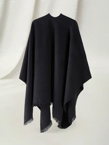 Clariva 1pc Women Fashion Personalized Buckle Shawl Travel Jacket Winter Fall Gifts