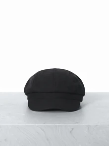 CHICVUE 1 件八角贝雷帽，女秋冬英伦风大码报童帽，复古艺术家贝雷帽适合日常搭配秋季配饰圣诞礼物 - A - 查看 6