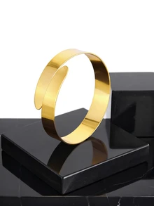 CHICVUE 6pcs/Set Metal Minimalist Summer Vacation Style Adjustable Arm Band Bracelet Set Gifts