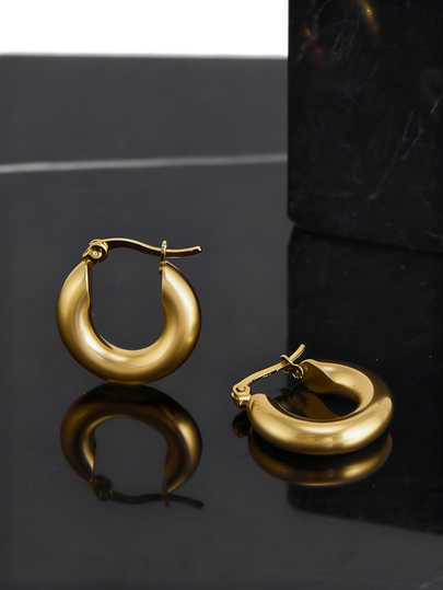 Vintage French Style Circle Earrings With Personalized Ins Style Design Christmas Gifts