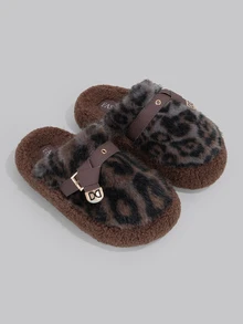 DareSee 2025新款女士毛绒厚底拖鞋，室内外皆宜，适合春、秋、冬、办公场合，4厘米鞋跟，尺码35-40，圣诞礼物 - 黑色 - 查看 1