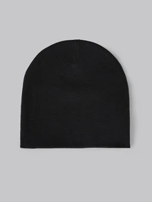 DareSee 街头风单件女士提花针织帽，带灵魂图案，适合日常佩戴，秋冬季圣诞节礼物 - 黑與白 - 查看 4