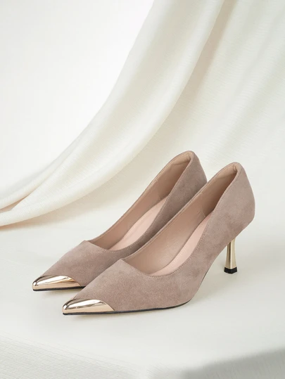 Clariva 新作 ファッション レディース ミドルヒール ポインテッドトゥ 快適 スタイリッシュ 多用途 ハイヒール クリスマスギフト