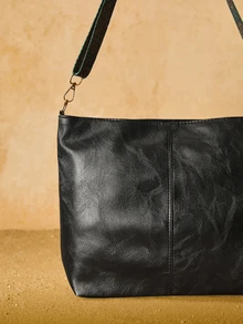 Tropiscape 2024 New Summer Fashion Commuter Tote Bag Shoulder Crossbody Large Capacity Handbag Gifts Cottagecore,SummerOutfit - Black - View 5