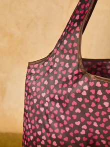 Tropiscape New Foldable Shopping Bag, Suitable For Daily Shopping Trips Gifts Cottagecore,SummerOutfit - Coffee Brown - View 5