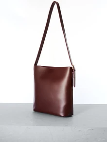 CHICVUE Big Capacity Women Shoulder Bag, Korean Fashion Gifts - Burgundy - View 3