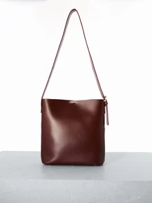 CHICVUE Big Capacity Women Shoulder Bag, Korean Fashion Gifts - Burgundy - View 2