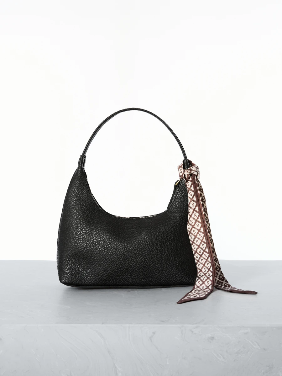 CHICVUE Minimalist Shoulder Underarm Bag For Women With Silk Scarf Gift Gifts - Black - View 1