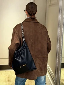 女士长袖休闲优雅通勤夹克，适合度假和日常穿着，秋冬季