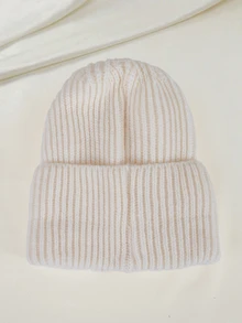 Clariva 1顶女士粗针织帽 - 可手洗，轻便，双扣设计，流苏帽，适合新年等场合，时尚冬季保暖耳罩，圣诞礼物 - 彩色 - 查看 5