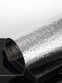 CHICVUE 1pc Oversized Hammered Metal Wide Bangle Bracelet Gifts - A9180 - View 4