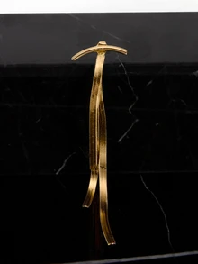 CHICVUE 1对创意流苏耳环，简约蛇骨设计，女士圣诞礼物 - 金色 - 查看 6