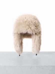 CHICVUE 女士毛绒帽，加厚仿狐狸毛耳罩，适合秋冬季户外活动，圣诞礼物 - A - 查看 7