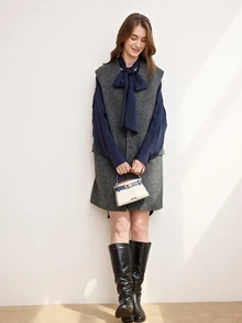 Clariva 迷你时尚百搭撞色休闲手提包，女士圣诞礼物 - 彩色 - 查看 4