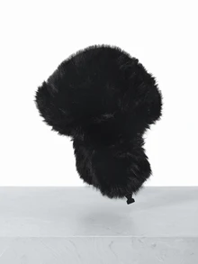 CHICVUE 女士毛绒帽，加厚仿狐狸毛耳罩，适合秋冬季户外活动，圣诞礼物 - A - 查看 4