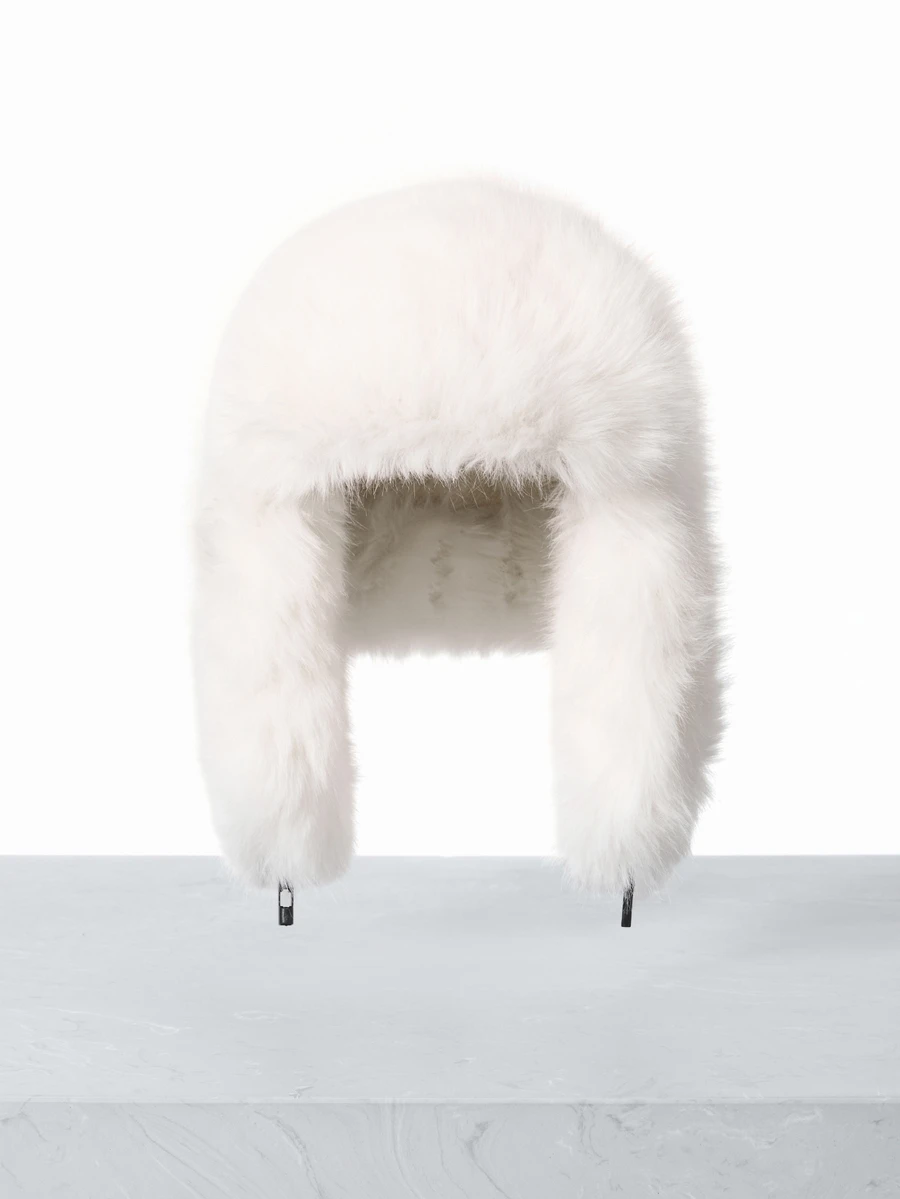 CHICVUE 女士毛绒帽，加厚仿狐狸毛耳罩，适合秋冬季户外活动，圣诞礼物 - A - 查看 1