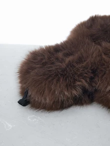 CHICVUE 女士毛绒帽，加厚仿狐狸毛耳罩，适合秋冬季户外活动，圣诞礼物 - A - 查看 6