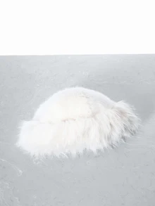 CHICVUE 1 pieza/2 piezas, Sombrero de cubo de felpa para mujer en invierno, Sombrero grueso y de moda para mujer, Gorro de invierno cálido, Se puede combinar con abrigo de lana, Ropa de invierno, Regalos de Navidad