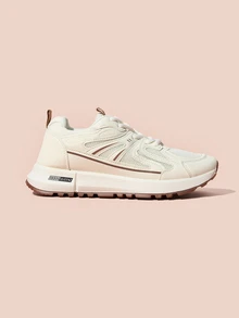 Hatastic 2025新款学生休闲复古运动鞋，厚底系带厚底硫化鞋，百搭学院风圣诞礼物 - 棕色 - 查看 4