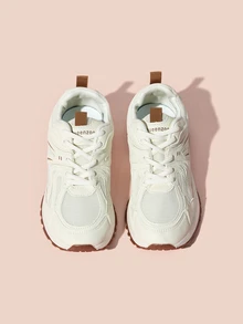 Hatastic 2025新款学生休闲复古运动鞋，厚底系带厚底硫化鞋，百搭学院风圣诞礼物 - 棕色 - 查看 3