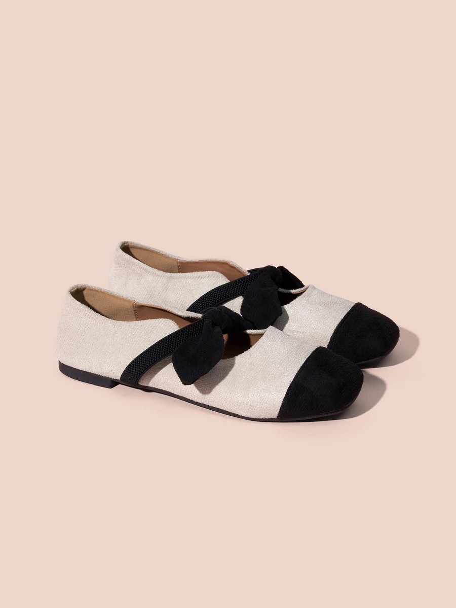 Hatastic Women's Versatile Comfortable Casual Slip-On Square Toe Flats Beige Loafers Gifts - Beige - View 1