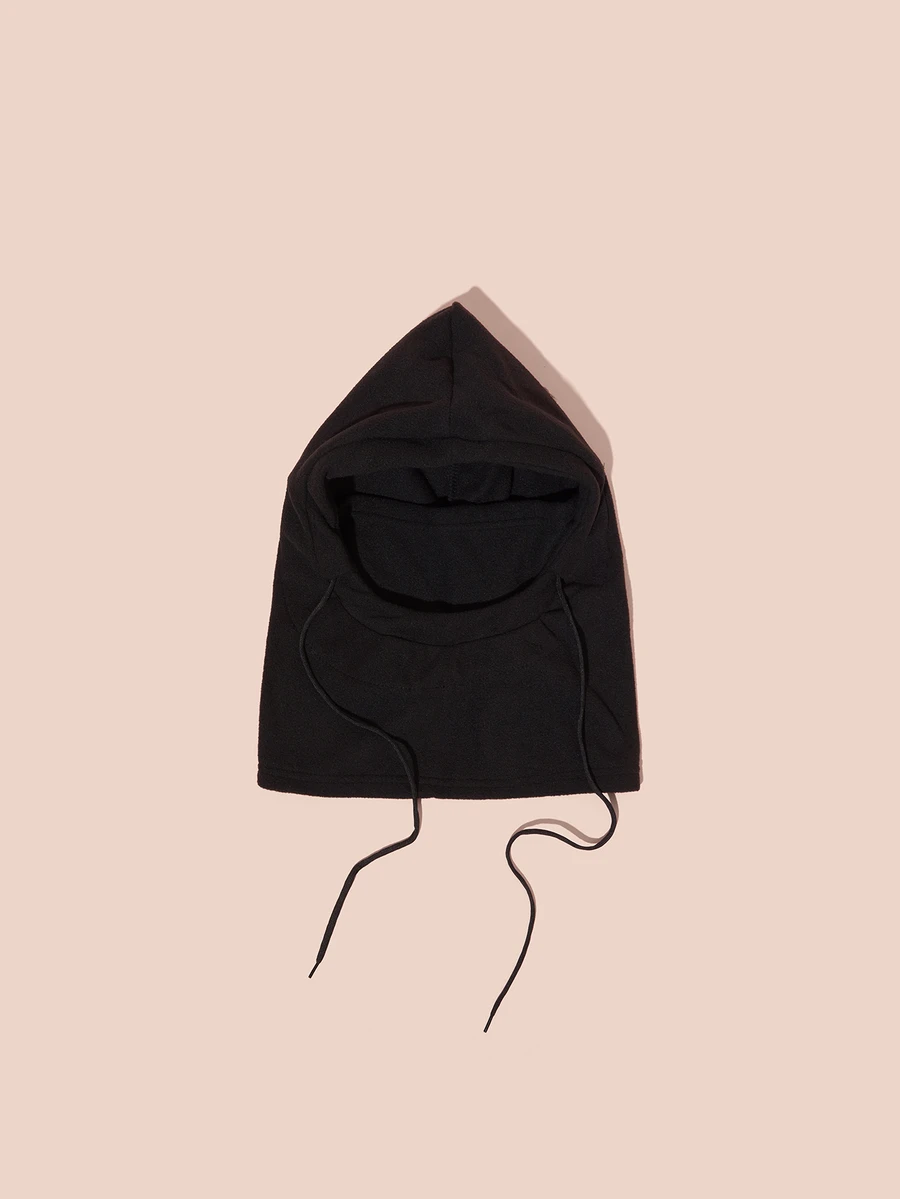 女士黑色羊毛拉法帽，防晒骑行帽，音乐节礼物 - 黑色 - 查看 1